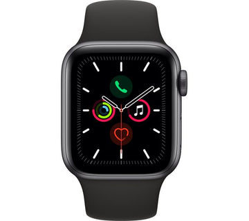 APPLE Watch Series 5 - Space Grey Aluminium with Black Sports Band, 44mm - Good